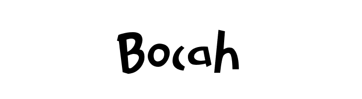 Bocah  フリーフォントのダウンロード