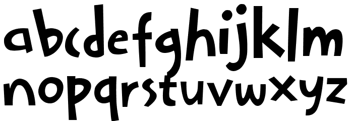 Bocah Font LOWERCASE