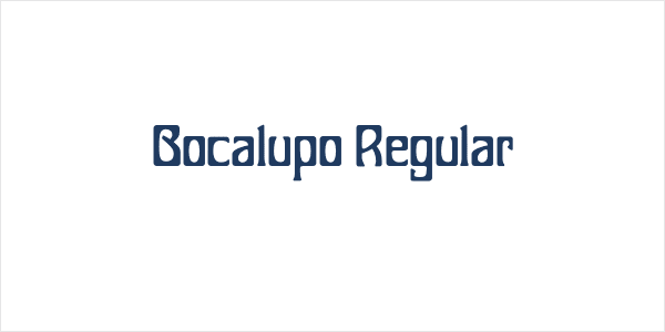 Bocalupo Regular Logo