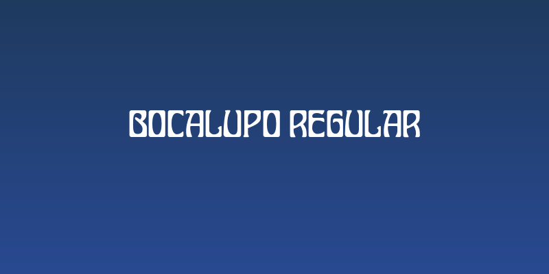 Bocalupo Regular Social Header
