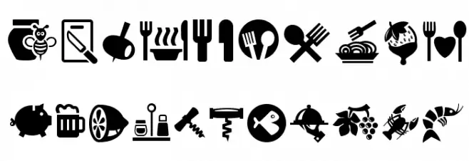 Bocartes fritos Regular Font OTHER CHARS