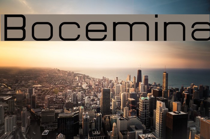 Bocemina Font examples
