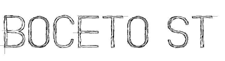 Boceto St Шрифта