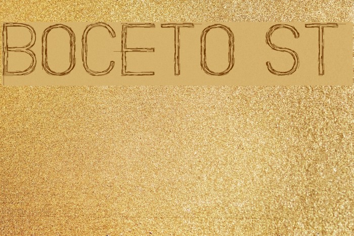 Boceto St Font examples