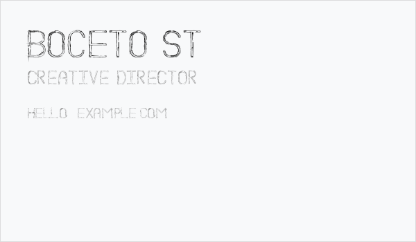 Boceto St Business Card