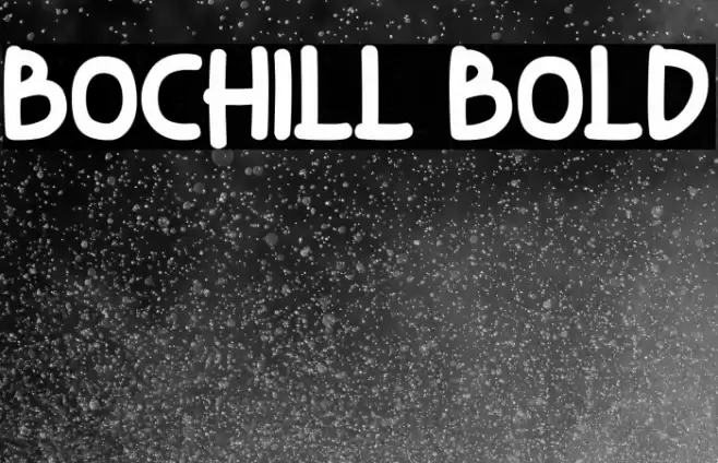 Bochill Bold Font examples