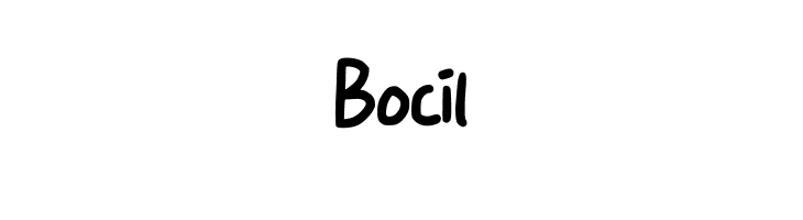 Bocil  フリーフォントのダウンロード