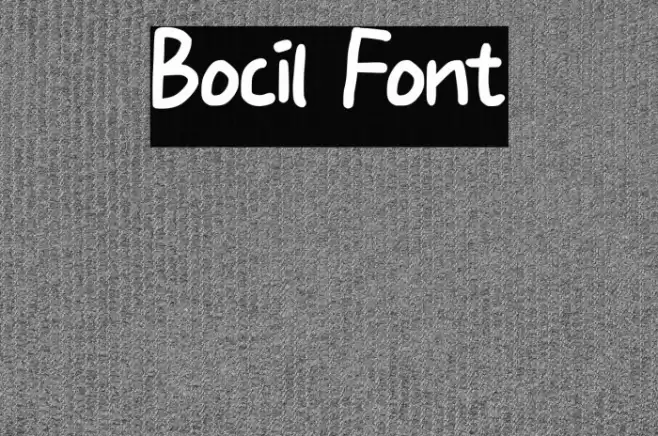 Bocil Font examples