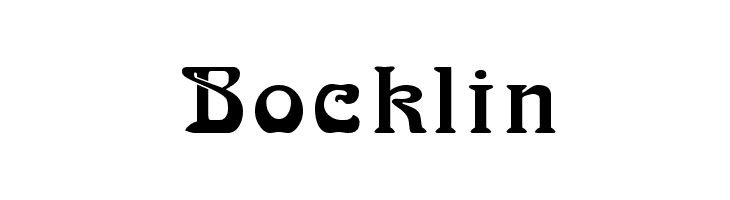Bocklin  フリーフォントのダウンロード