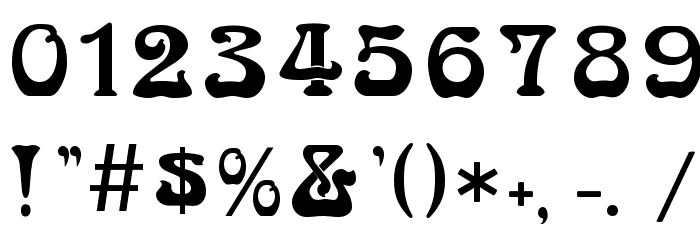 Bocklin Font OTHER CHARS
