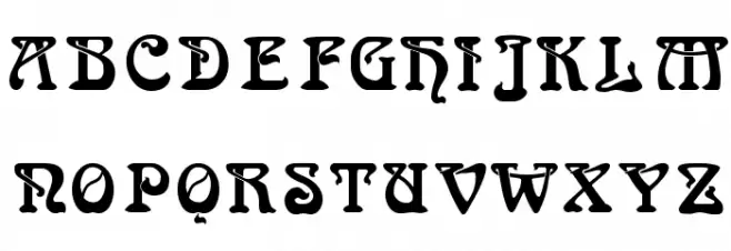 Bocklin Schriftart Groß