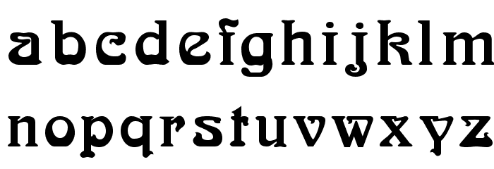 Bocklin Font LOWERCASE