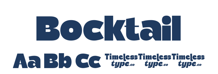 Bocktail Font Preview