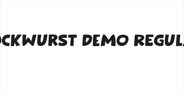 Bockwurst DEMO Regular Logo