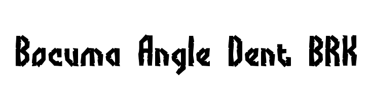 Bocuma Angle Dent BRK  Fuentes Gratis Descargar