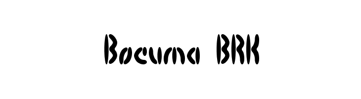 Bocuma BRK  नि: शुल्क फ़ॉन्ट्स डाउनलोड