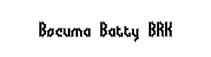 Bocuma Batty BRK  Fuentes Gratis Descargar