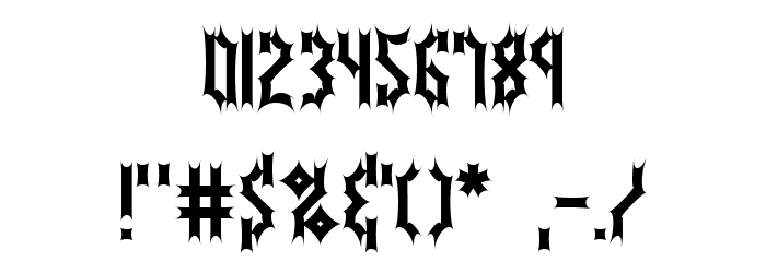 Bocuma Batty BRK Font OTHER CHARS