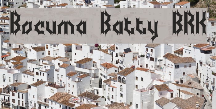 Bocuma Batty BRK Font examples