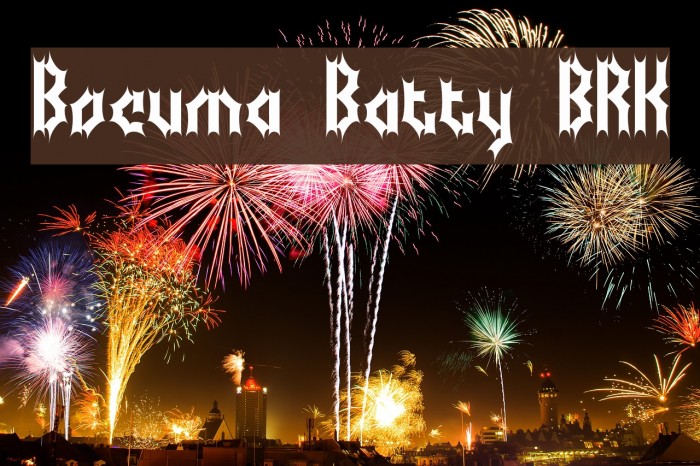 Bocuma Batty BRK Font examples