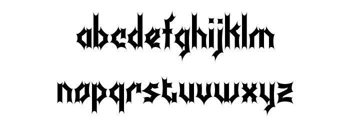 Bocuma Batty BRK Font LOWERCASE