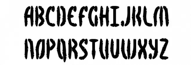 Bocuma Dent BRK Шрифта ВЕРХНИЙ
