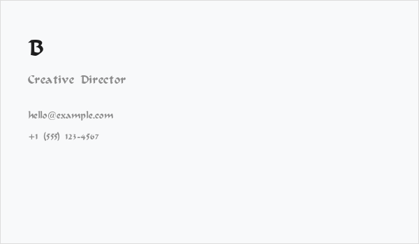 Bodacious-Normal Business Card