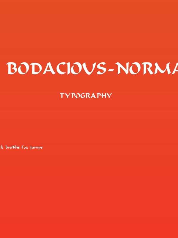 Bodacious-Normal Poster