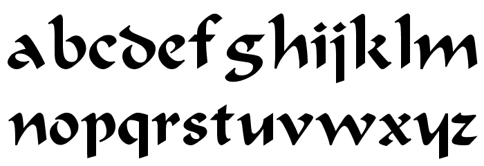 Bodacious Regular Font LOWERCASE