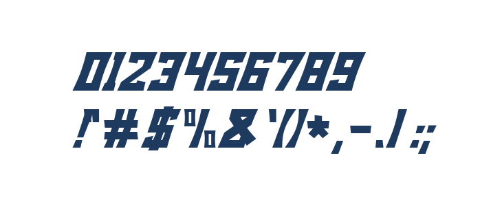 Bodax Bold Oblique Other Characters