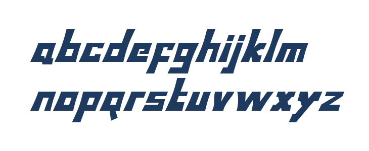 Bodax Bold Oblique Lowercase