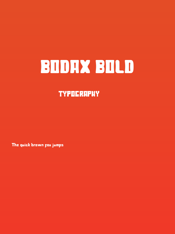 Bodax Bold Poster