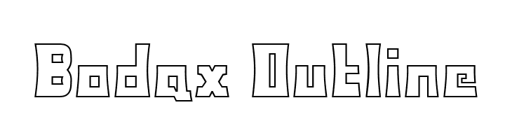 Bodax Outline  नि: शुल्क फ़ॉन्ट्स डाउनलोड
