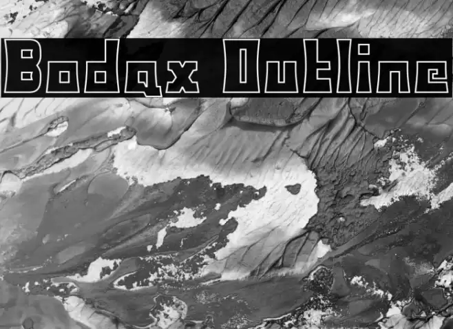 Bodax Outline Font examples