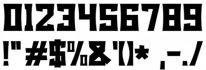Bodax Font OTHER CHARS