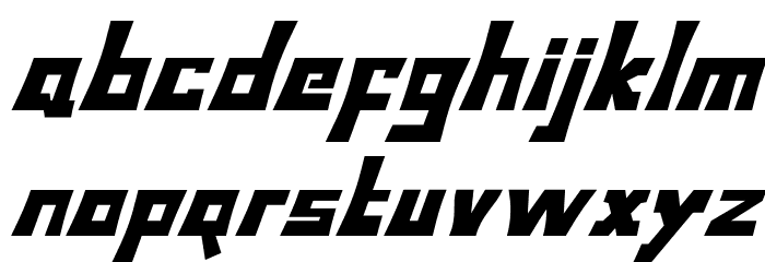 BodaxBoldOblique Font LOWERCASE