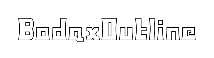 BodaxOutline  नि: शुल्क फ़ॉन्ट्स डाउनलोड