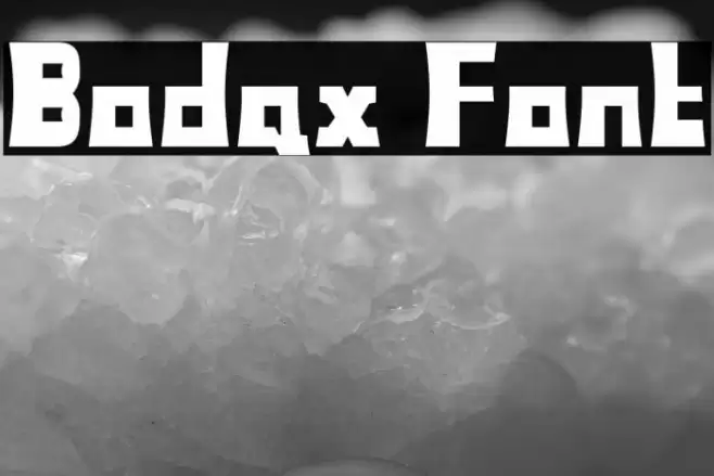 Bodax Font examples