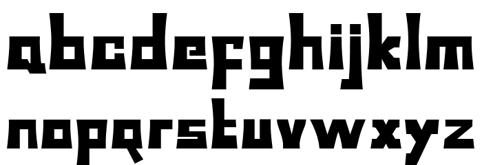 Bodax Font LOWERCASE