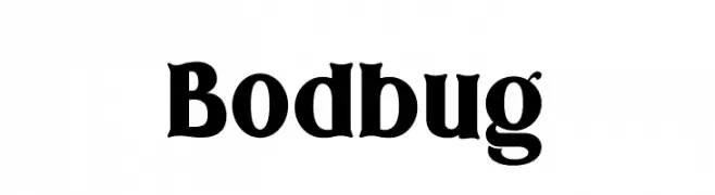 Bodbug  フリーフォントのダウンロード