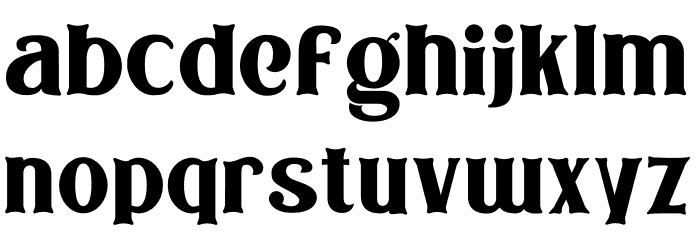Bodbug Font LOWERCASE
