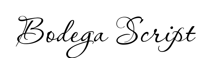 Bodega Script  Free Fonts Download