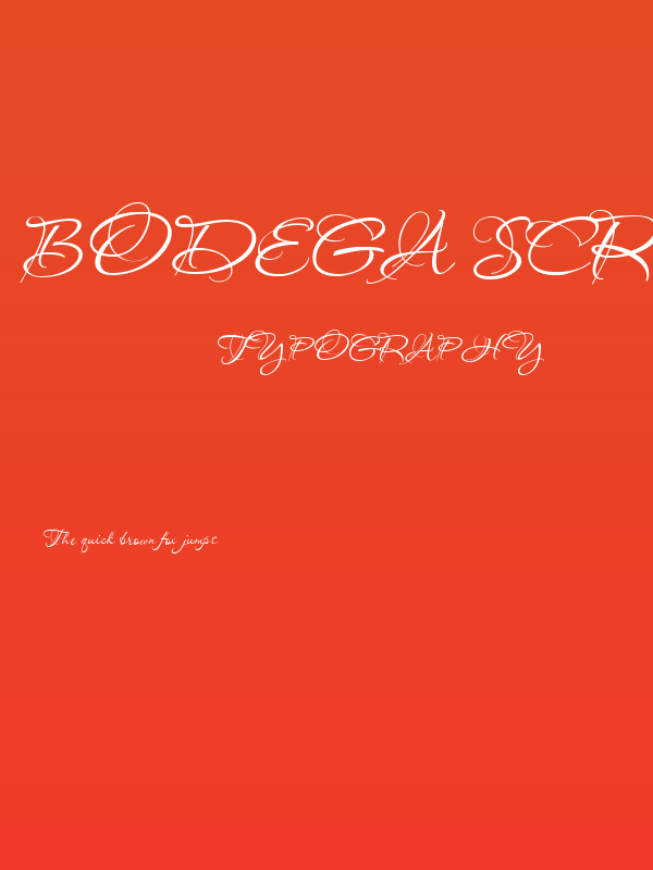 Bodega Script Poster