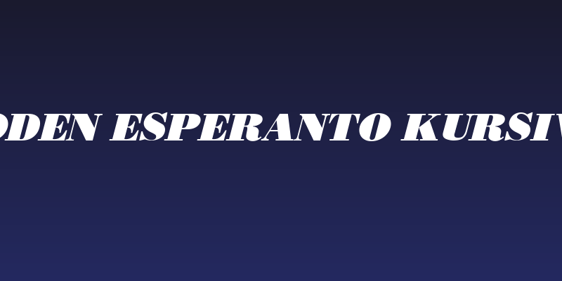 Boden Esperanto Kursiva Social Header