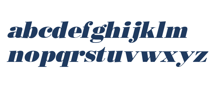 Boden Esperanto Kursiva Lowercase