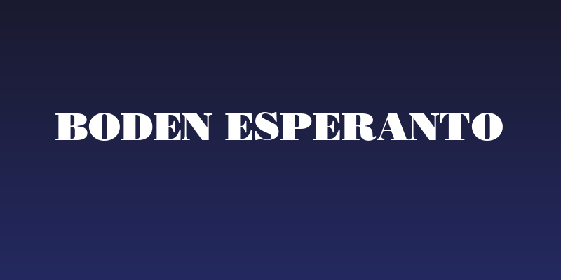 Boden Esperanto Social Header