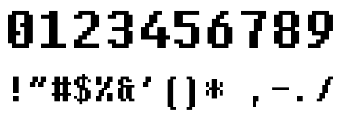 Bodge Bold Font OTHER CHARS