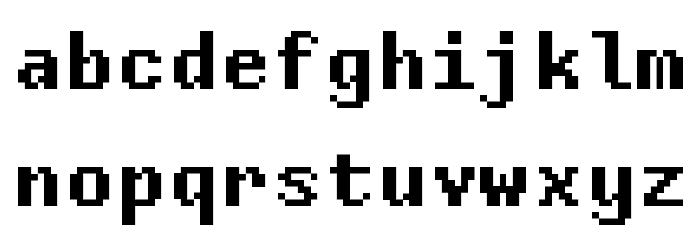 Bodge Bold Font LOWERCASE