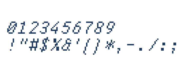 Bodge Italic Other Characters