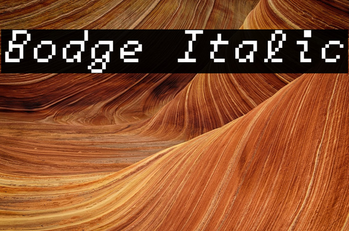 Bodge Italic Example 3